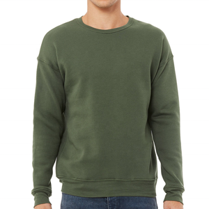 Pull-over décontracté unisexe en coton 100 % léger et écologique, à manches longues, col rond, coupe classique, imperméable, pour l'hiver – Vente en gros - Product Image 2