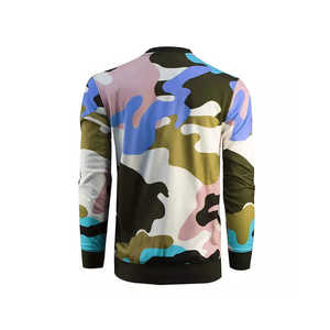 Sudadera de Cuello Redondo con Estampado de Camuflaje para Hombre, Corte Regular, Informal, Tejida en Poliéster, para Verano - Product Image 3