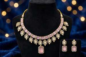 Juego de Collar y Aretes de Latón Plateado en Plata de Primera Calidad, Multicolor, para Mujer, Moderno, para Fiestas, Bodas, Aniversarios - Product Image 6