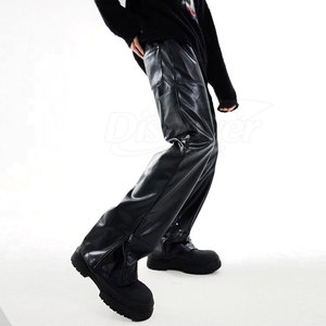 Pantalon en cuir grande taille pour femme, prix de gros, pantalon en cuir pour homme, usage extérieur hiver, en vente - Product Image 2