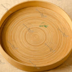 Plateau de fruits en bambou filé à la main bol décoratif écologique personnalisé finition laquée naturelle pour la cuisine de table durable - Product Image 2