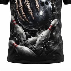เสื้อโปโลโบว์ลิ่งแบบแห้งเร็ว ผลิตตามสั่ง 100% โพลีเอสเตอร์ เสื้อโปโลซับลิเมชั่นสำหรับผู้ชาย - Product Image 5