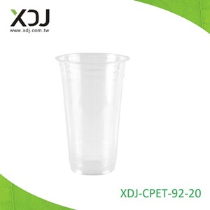 Vaso de Plástico PET Transparente XDJ, 92 mm de Diámetro, Vaso Desechable Redondo para Bebidas, Modelo XDJ-CPET-92-20 - Product Image 1
