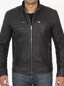 เสื้อแจ็คเก็ตหนังสีดำสำหรับผู้ชายยี่ห้อ Dodge รุ่น Snuff - Product Image 2