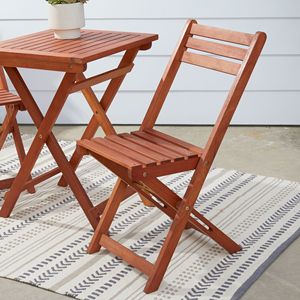 Marco bruno rossastro balcone legno bistrot Set elegante mobili da giardino per l'intrattenimento all'aperto - Product Image 5