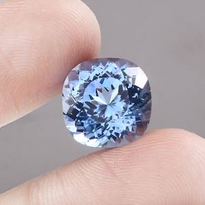 Espinela Azul de Ceilán, Corte Cojín, Gema Suelta, Natural, Certificada, Alta Claridad, Calidad Fina, Grado Joyería de Lujo - Product Image 4