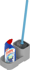 แปรงขัดห้องน้ำแบบติดผนังพร้อมที่ใส่แปรงทำความสะอาด ชุดอุปกรณ์ขัดห้องน้ำแบบแขวน ช่วยประหยัดพื้นที่ ทำความสะอาดพื้นและรักษาสุขอนามัย - Product Image 3