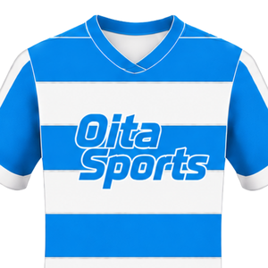 Camiseta de Rugby Azul Rey y Blanca de Manga Corta con Cuello Redondo y Rayas, Ropa Deportiva para Entrenamiento, Partido y Equipo - Product Image 3