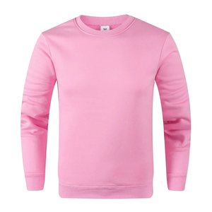 เสื้อสเวตเชิ้ตคอกลมสีชมพูแบบยูนิเซ็กซ์ ทรงปกติ สีพื้น ผ้าถัก สวมใส่สบายๆ - Product Image 3