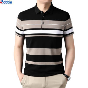 Ropa Deportiva Unisex, Colección de Verano, Nueva Camiseta Polo a Rayas para Hombre, Estilo Formal Bordado, Tallas Grandes, Gran Venta - Product Image 3