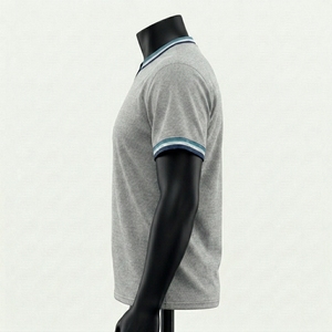 T-shirt de sport personnalisé pour homme, léger, respirant, col en V, vêtements de fitness décontractés pour l'entraînement - Product Image 2