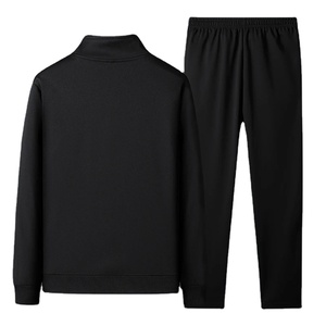 Trajes de chándal para hombre Otoño a prueba de viento Cuello alto Cremallera completa Traje de sudor Casual Confort Jogging Traje deportivo - Product Image 1