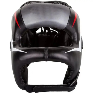 New Arrival Unisex Customized Leather PU MMA Kick Boxing Head Guard Wholesale Custom Portable Boxing Helmets Durable - Product Image 6
