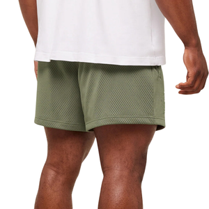 Pantalones Cortos Deportivos de Malla Transpirable para Hombre, 5 Pulgadas, para Gimnasio, Entrenamiento, Color Verde GS Grounded - Product Image 2