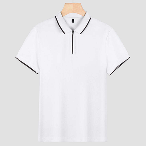 Chemise Homme JC Haute Qualité Nouvelle Collection Unie Imprimée Respirante Écologique en Tissu Piqué 100% Coton avec Fermeture Éclair - Product Image 1