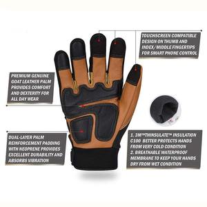 Guantes de Trabajo de Invierno, Guantes de Seguridad para las Manos, Guantes Mecánicos de Protección Flexibles Personalizados para la Construcción y Uso en Exteriores - Product Image 3