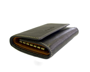 Top Quality Castello Unisex Key Holder <b>Wallet</b> Genuine Cowhide Vegetable Tanned Leather S/Snap New Release 5 Colors Polyester - Product Image 6