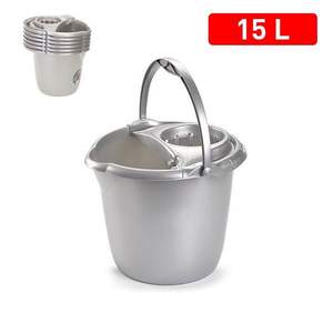 Cubo de Plata para Fregona Cubo Mop, Cubo de Calidad Premium para Limpieza - Product Image 3