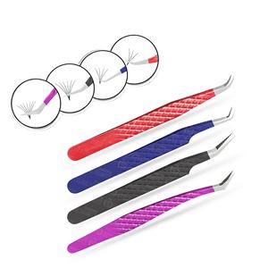 Pinzas de pestañas de precisión puntiagudas de acero inoxidable de diseño único que le permiten crear el aspecto llamativo de las pestañas que desea - Product Image 5