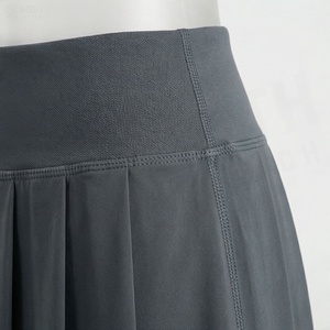 Jupe plissée mini pour femme, couleur unie, taille haute, respirante, en satin, style sportif japonais, pour l'été - Product Image 5