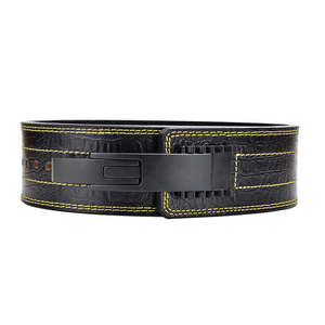 เข็มขัดยกน้ำหนักหนังแท้พิมพ์โลโก้ได้ตามต้องการ ระบายอากาศได้ดีด้วยนีโอพรีน อุปกรณ์ฟิตเนสสำหรับยกน้ำหนัก - Product Image 2