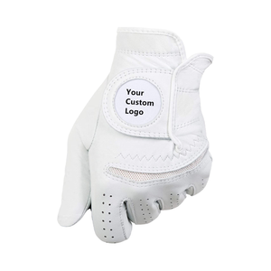 Guantes de Golf de Cuero de Alta Calidad para Mano Izquierda, Unisex, con Logotipo Personalizado, Antideslizantes, Transpirables y Cómodos, con Cierre de Velcro, en Varios Tamaños - Product Image 4