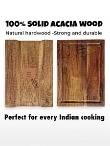 Tabla de Cortar de Madera de Acacia Premium para Cocina, Tabla de Cortar Resistente y Sólida con Ranura para Jugos, para Verduras y Alimentos Cotidianos - Product Image 2