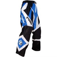 Pantalon de hockey sur roulettes fuselé léger et respirant pour homme, en toile délavée à l'acide, avec cordon de serrage et sangles de protection personnalisées tissées