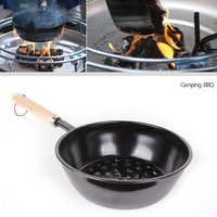 Allume-charbon portable pour camping en plein air, mini brûleur à charbon, foyer BBQ avec pelle à bois