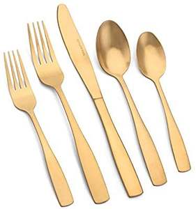 Ensemble de couverts en or de marque privée, vaisselle haut de gamme pour hôtels et restaurants, fabrication en usine - Product Image 2