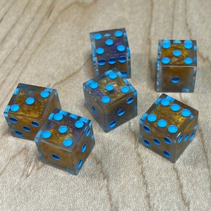 TAQI CRAFT INTERNATIONAL Artisan Crafted Resin Wood <b>Dice</b> <b>Set</b> Custom Epoxy Resin Wooden <b>Dice</b> Premium Tabletop Decorative Resin - Product Image 3