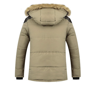 Parka d'hiver coupe-vent pour homme 2025, couleur unie, fermeture éclair, réversible et grande taille, veste décontractée élégante - Product Image 5