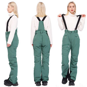 Womens <b>Waterproof</b> Breathable Ski suit Snow Insulated Bib Pants Detachable Suspenders Snowboard <b>Overall</b> Winter Wear - Product Image 1