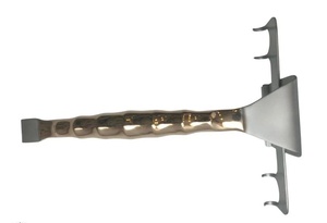 Saldanha Abdominal Deep 4 prongs Retractor <b>Plastic</b> Surgery Gold Coated Grip Hand Surgical Instrument Manual CE Certified Class I - Product Image 3