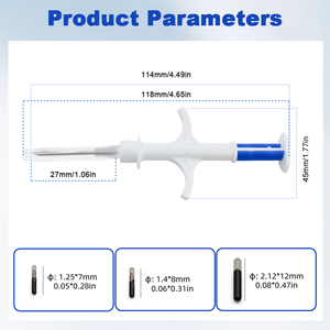 Microchip RFID FDX-B ICAR 134.2kHz, Tag in Tubo di Vetro 12mm 12x12mm, Mini Transponder Iniettabile per Identificazione di Cani, Gatti e <span class=keywords><strong>Animali</strong></span> Domestici - Product Image 3