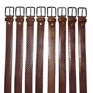 Ceinture en cuir de vachette de haute qualité, personnalisée, vintage, avec boucle en acier, motif floral imprimé par transfert thermique, imperméable et écologique - Product Image 1