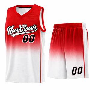 Maillot de basketball personnalisé NoorXSports sans manches, col en V, impression sublimée, 100 % polyester mesh, unisexe adulte, anti-transpiration - Product Image 6