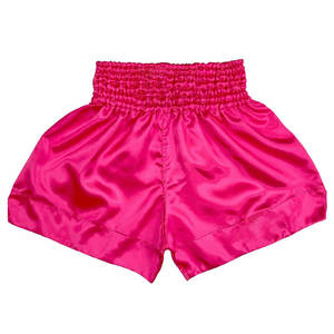 Shorts de Boxeo de Satén para Mujer, Cintura Alta, Corte Holgado, Elásticos, Color Dorado, 100% Poliéster, Diseño Sólido, para Muay Thai, OEM - Product Image 2