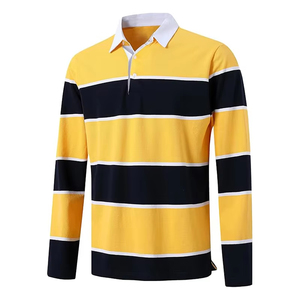 Camiseta de rugby para hombre de talla grande, diseño personalizado, alta calidad, con impresión completa por sublimación, 100% algodón, en oferta. - Product Image 1