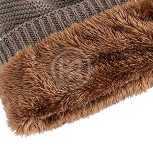 Servicio OEM: Diseña tus propios gorros de punto para venta en línea 2026. Gorros de punto jacquard personalizados con logo para correr en invierno. - Product Image 6