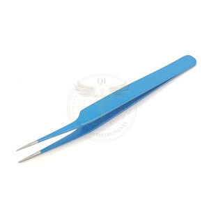 Professional Stainless Steel Eyelash Tweezers Durable Customizable Tweezers - Product Image 4