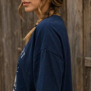T-shirt ample pour femme avec logo personnalisé, en coton doux, mode estivale décontractée - Product Image 2