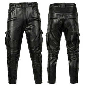 Mine Rate Sports 2026 Pantalones de Cuero Negro para Hombre, Calidad Premium, Nuevo Modelo, Jeans de Motociclista, Cuero Vacuno Suave - Product Image 1