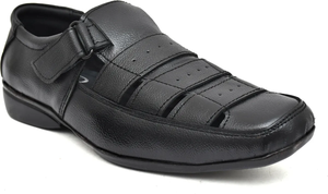 Sandales en cuir véritable de style luxueux pour hommes, respirantes, légères, avec amorti doux, décontractées, pour l'extérieur, toutes saisons - Product Image 6