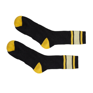 Hot Sale High Elastic Custom Yellow Black Cotton Sports Athletic <b>Socks</b> Non Slip <b>Men</b> <b>Socks</b> with logo - Product Image 4