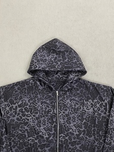 OEM Zipper-Up Patch Embroidery Winter Hoodie High Quality <b>Thick</b> <b>Fleece</b> Fabric Regular Fit Eco-Friendly 370grams 100% Cotton - Product Image 4