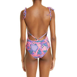 Traje de Baño de Mujer de Primera Calidad, Personalizado, Transpirable, con Estampado Moderno - Product Image 6