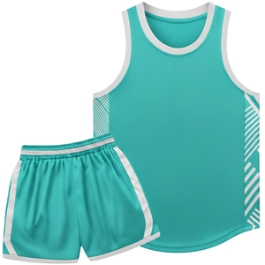 Ensemble maillot et short de basketball en mesh pour femme, séchage rapide, uniforme d'équipe, tenue d'entraînement sportive sans manches pour femme - Product Image 2