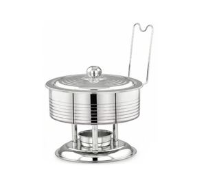 Olla para Calentar Comida de Acero Inoxidable de 33 cm con Tapa de Acero Inoxidable y Base de Aluminio, Ecológica, para Uso en el Hogar y Restaurantes - Product Image 3