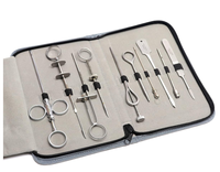 Kit d'aiguilles de canules pour mamelons, 10 pièces, en acier inoxydable 304, certifié CE, instruments chirurgicaux vétérinaires de classe II pour chiens et chevaux